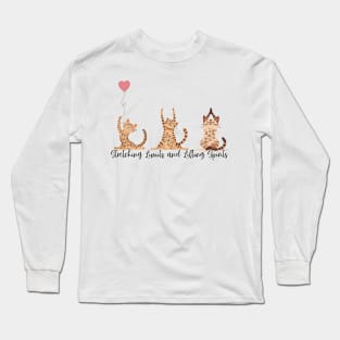 Bengal Cat Yoga Long Sleeve T-Shirt